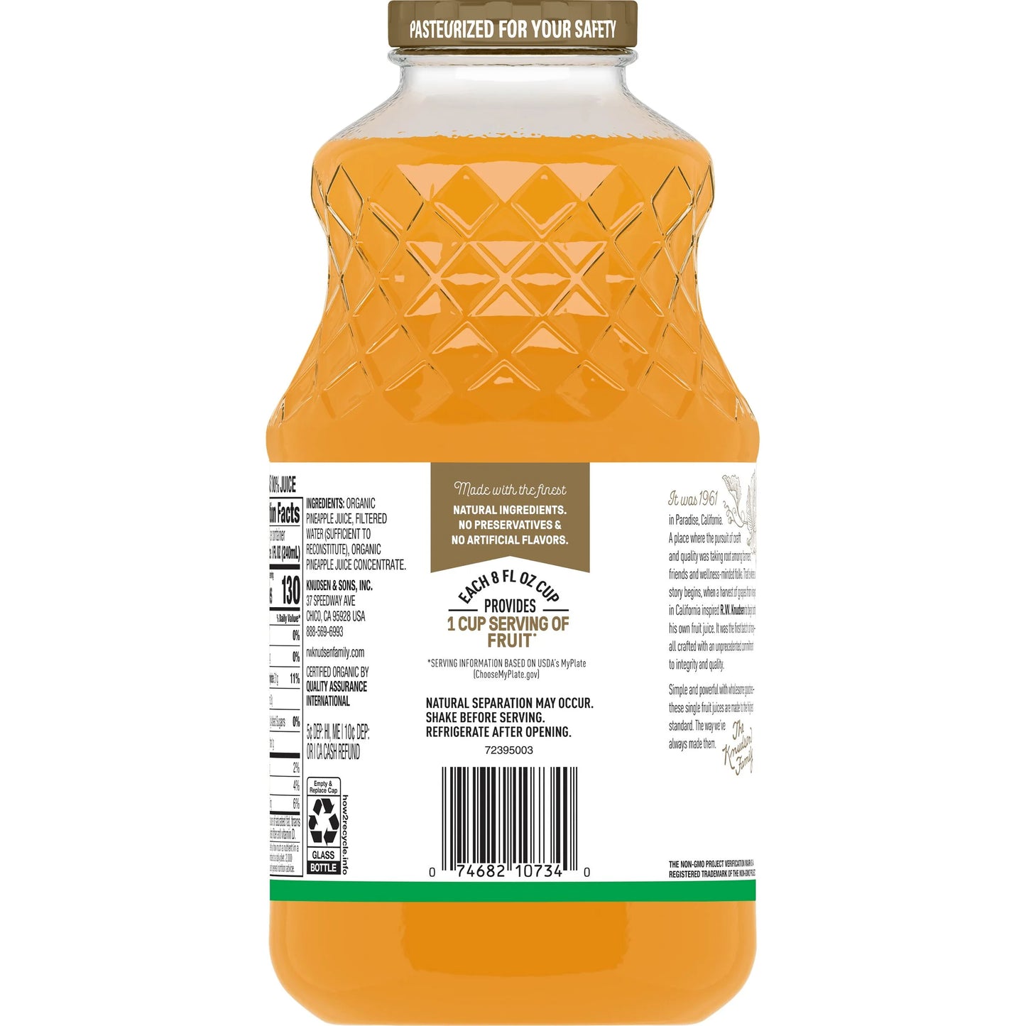 Organic Juice Pineapple, 32.0 FL OZ