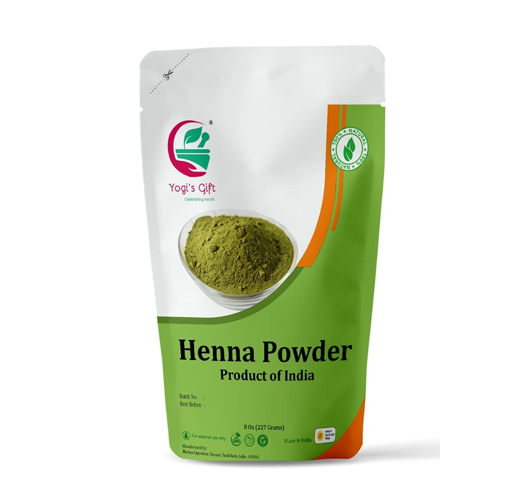 HENNA POWDER 8 Ounce | for Hair Color | Red/Orange Hair Coloring | Triple Sifted Henna | Lawsonia - Inermis,| No Chemicals | HENA POWDER