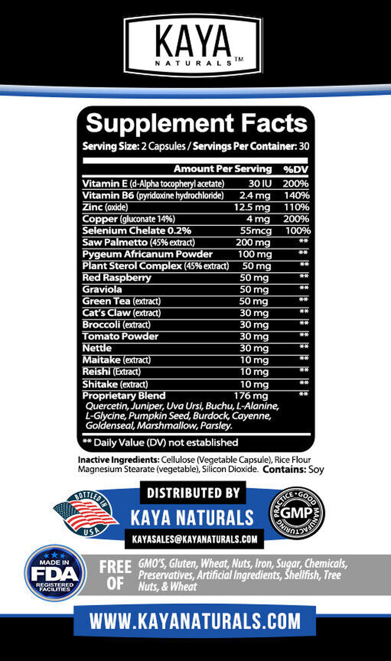 Prostate Supplement - Reduce Frequent Urges to Urinate - Stamina Supplement