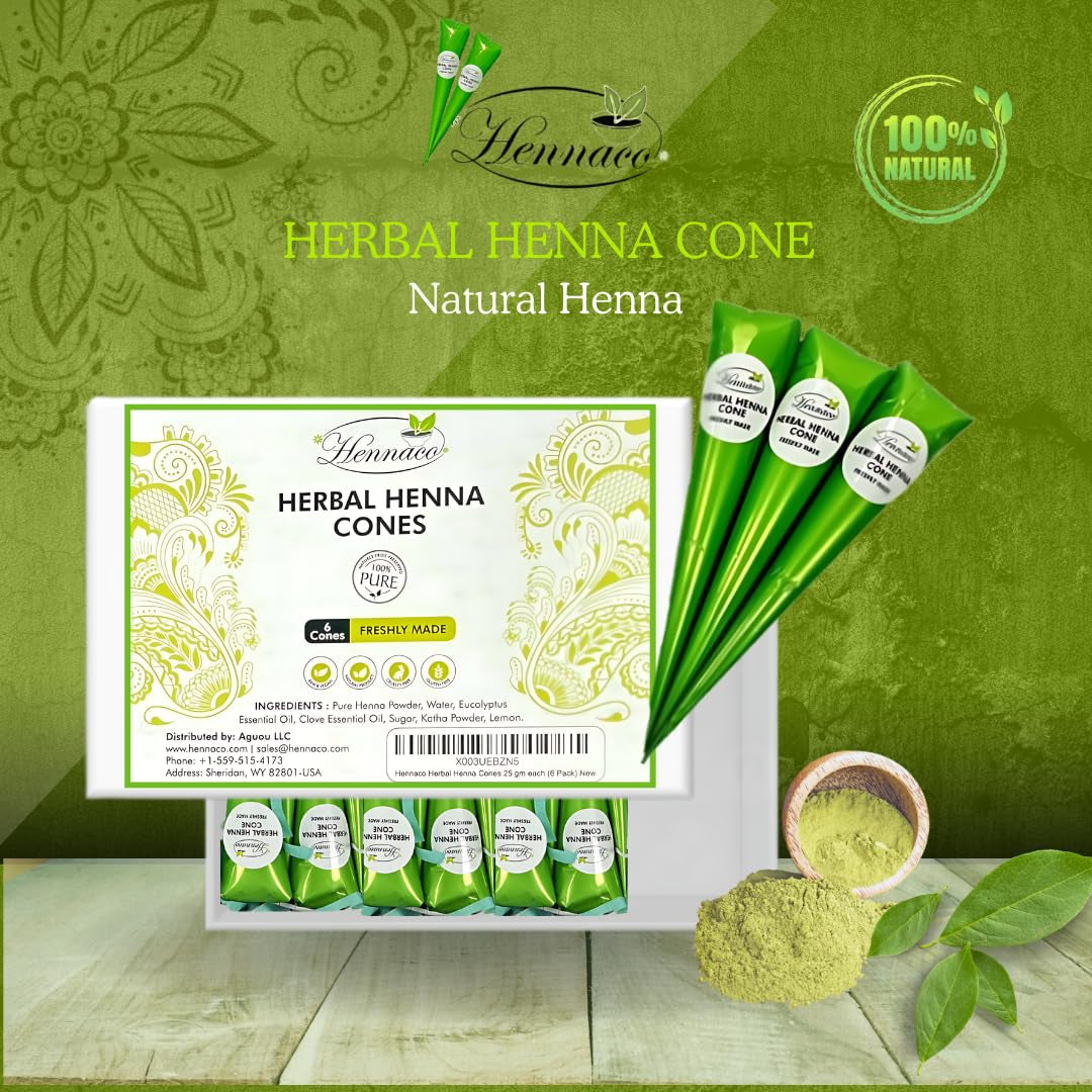 Herbal Hair Dye Cones, Natural & Pure Hair Coloring Cones (12 Pack)