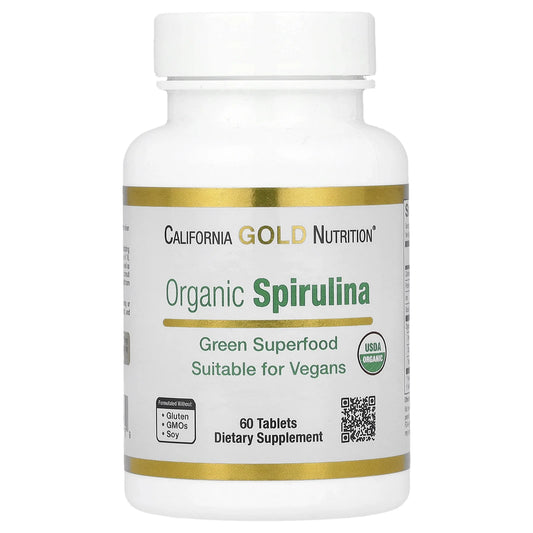 Organic Spirulina, 1,500 Mg, 60 Tablets (500 Mg per Tablet)