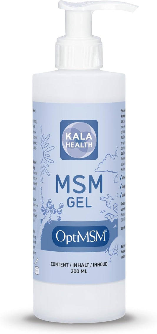 MSM Skin and Facial Gel Lotion by Kala - 200Ml Pure Optimsm Gel - Optimsm for Skin and Topical Use