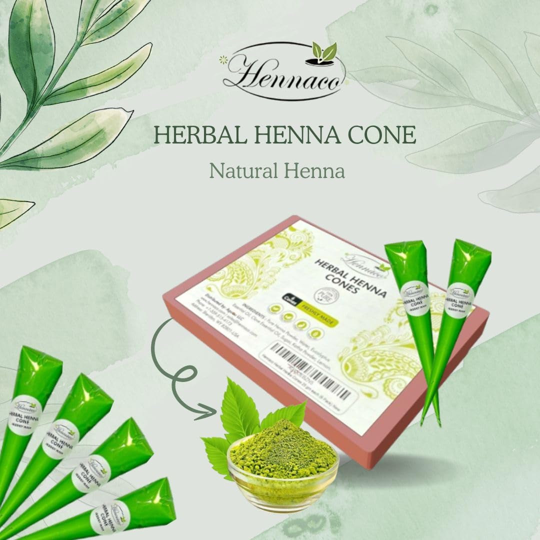 Herbal Hair Dye Cones, Natural & Pure Hair Coloring Cones (12 Pack)