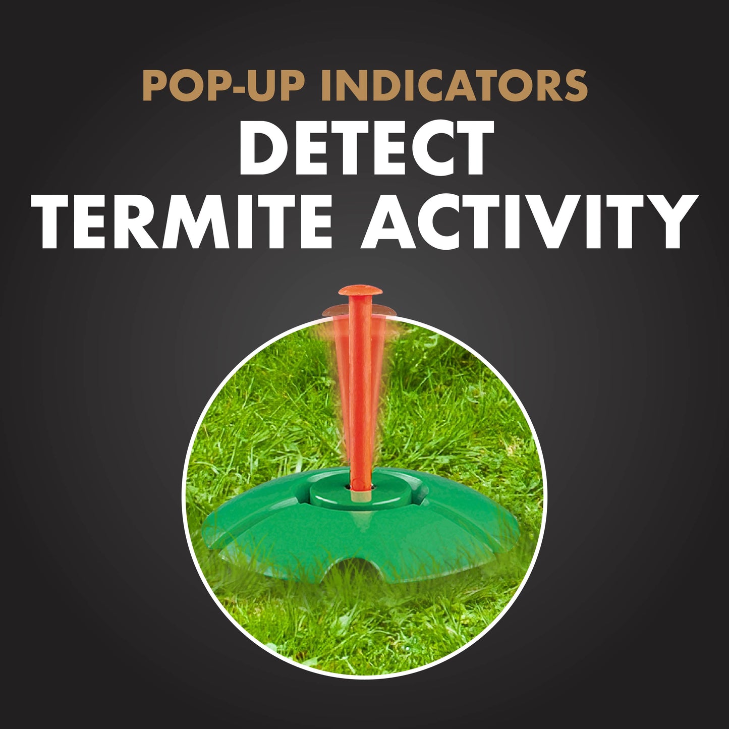 Terminate Termite Detection and Killing Stakes with Pop-Up Indicator, 15 Count
