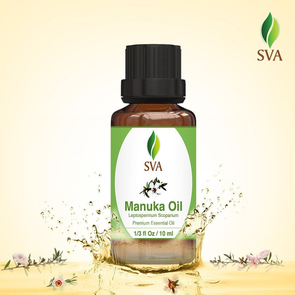SVA Manuka Essential Oil – 1/3 Fl Oz – 100% Natural Manuka Oil - for Diffuser,
