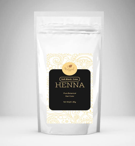 Soft Black Color Henna (20 Gms) Set of 10 Packets