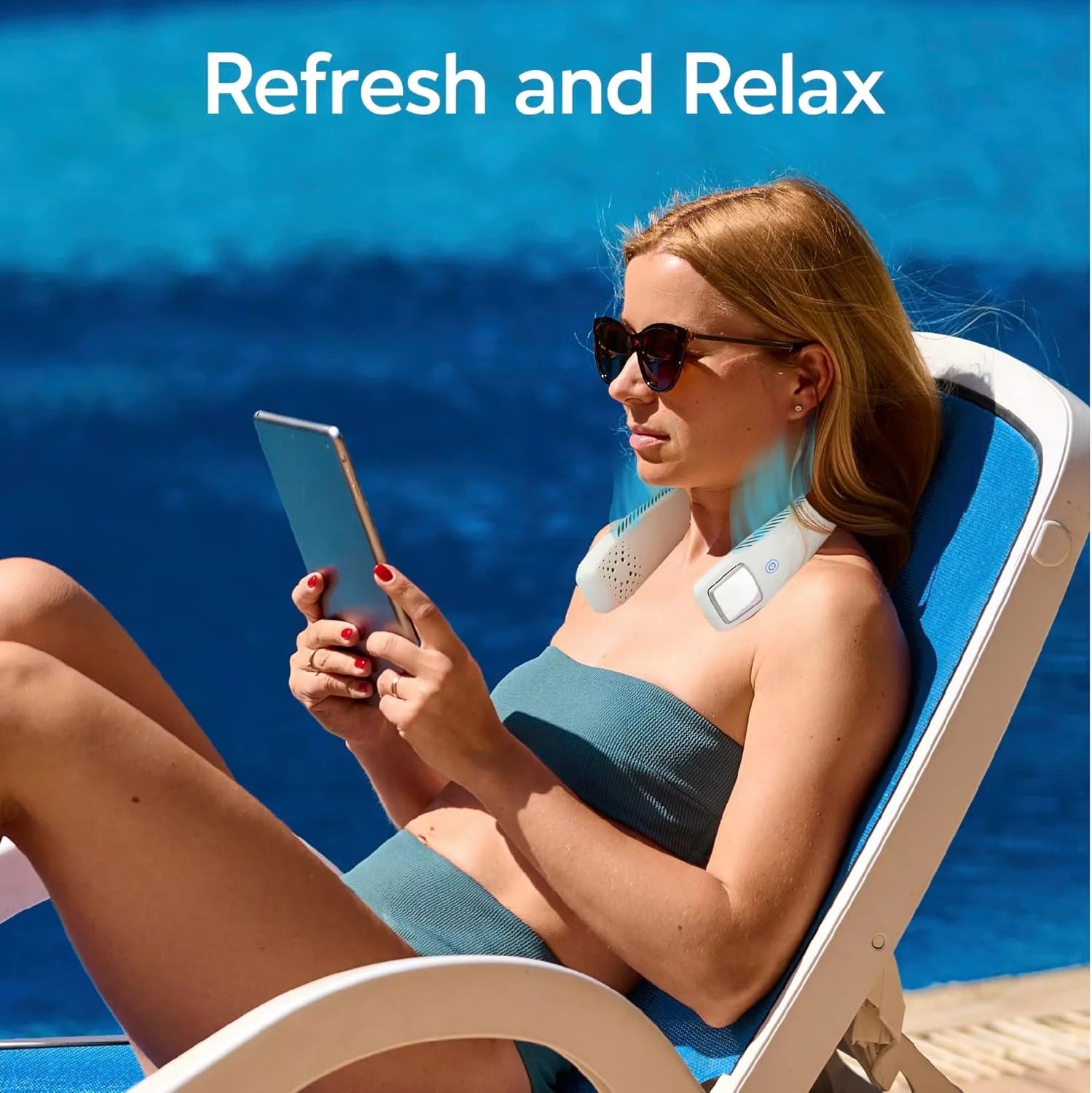 Cool Touch - Portable Handheld Fan, Mini USB Rechargeable, Compact & Lightweight, 4-Speed Adjustable, Battery-Powered, Quiet & Perfect for Travel & Outdoor, White Color, AACTFW-MC12/4