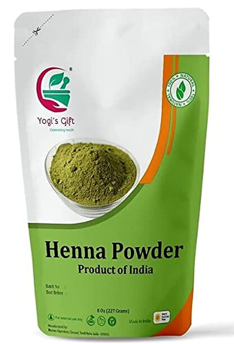 HENNA POWDER 8 Ounce | for Hair Color | Red/Orange Hair Coloring | Triple Sifted Henna | Lawsonia - Inermis,| No Chemicals | HENA POWDER