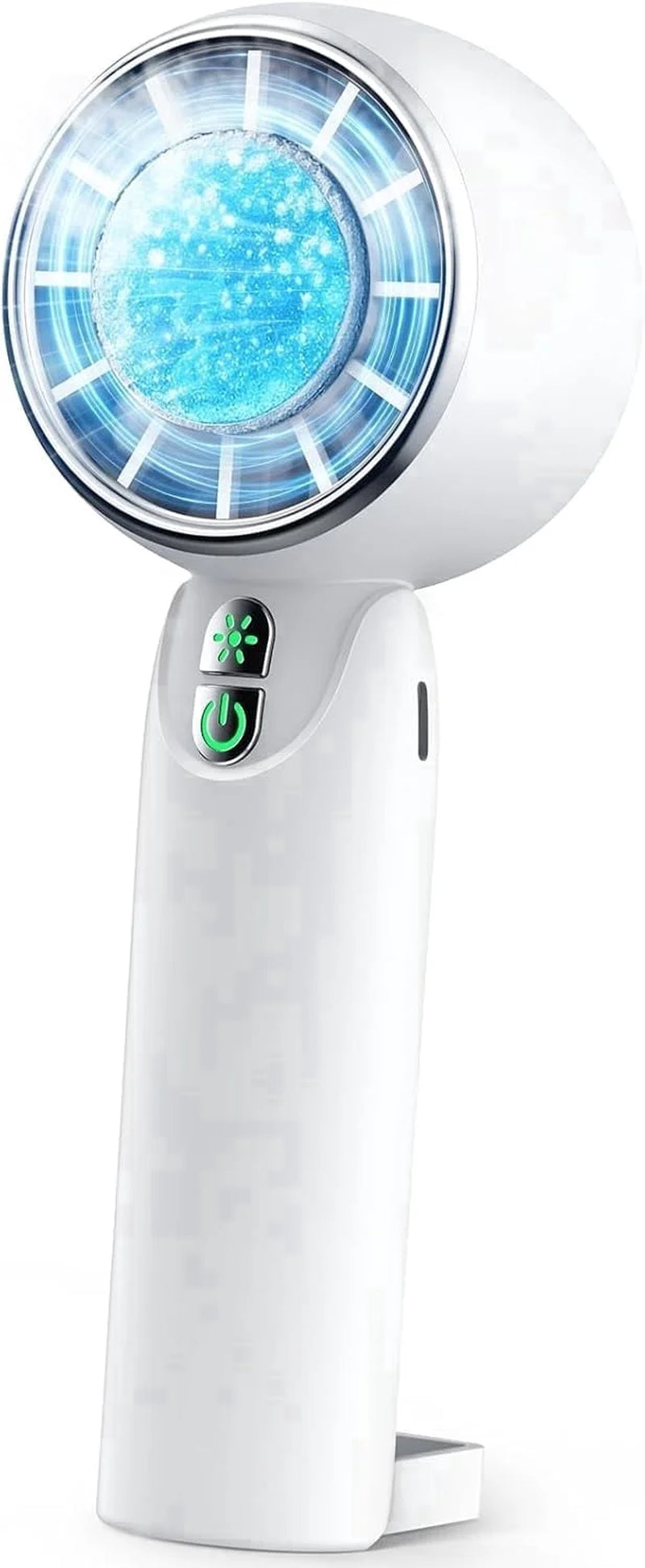 Handheld Turbo Fan 5-Speed Rechargeable Portable Mini Fan High-Speed for Travel Outdoor Gifts for Women Men - White