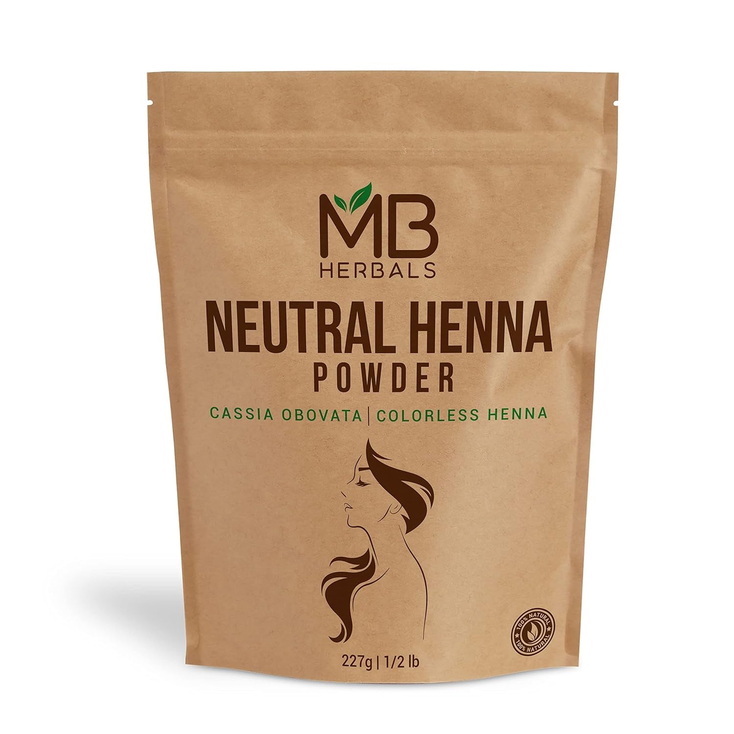 Neutral Henna Powder 227G | Half Pound | Senna Powder | Cassia Obovata | Colorless Henna | Natural Hair Conditioner | Does Not Color - Only Conditions the Hair