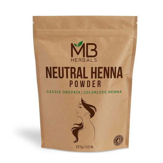 Neutral Henna Powder 227G | Half Pound | Senna Powder | Cassia Obovata | Colorless Henna | Natural Hair Conditioner | Does Not Color - Only Conditions the Hair