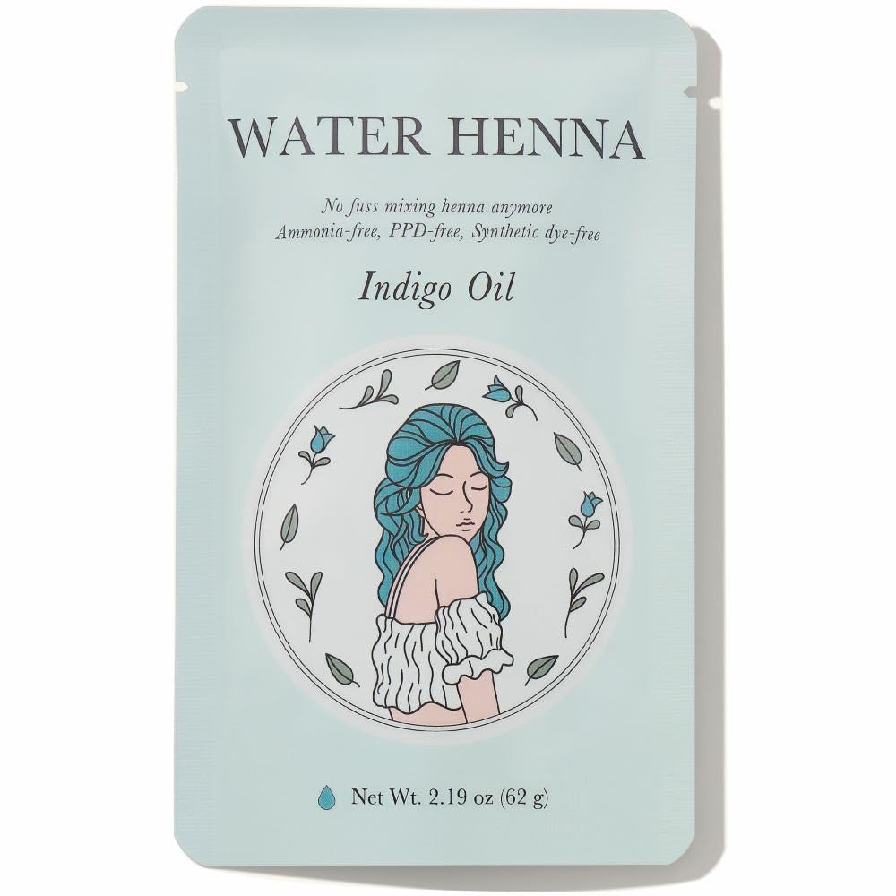Korean Indigo Hair Dye 1 Sets 4.4 Fl Oz (130G) - 30 Min and Easy Application, Ppd-Free, Synthetic Dye-Free Liquid Formula, Made in Korea,