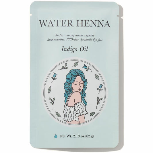 Korean Indigo Hair Dye 1 Sets 4.4 Fl Oz (130G) - 30 Min and Easy Application, Ppd-Free, Synthetic Dye-Free Liquid Formula, Made in Korea,