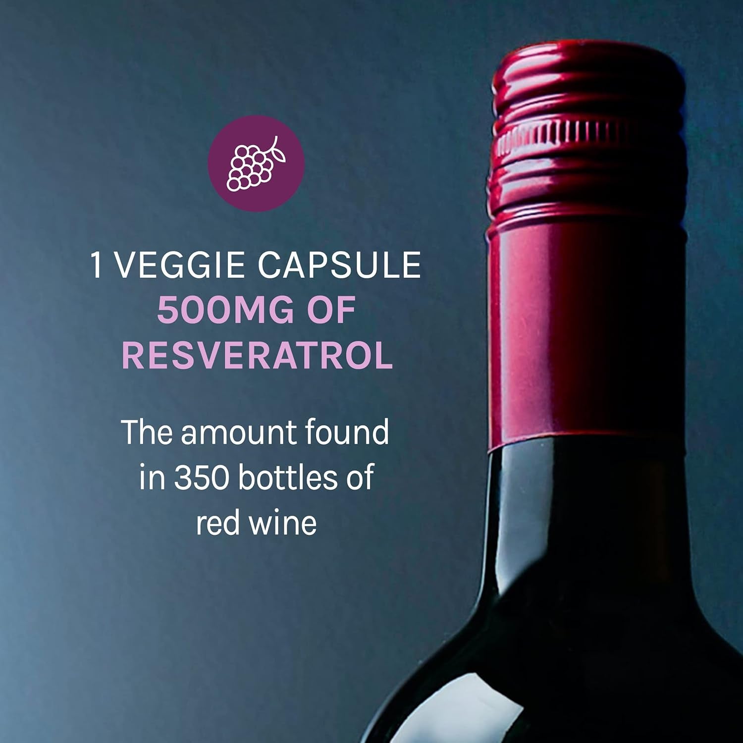 -  Beauty, Resveratrol 500 Mg, Antioxidant Supplement for Heart and Cellular Health, Supports Healthy Aging and Immune System, Paleo, Keto, 30 Capsules