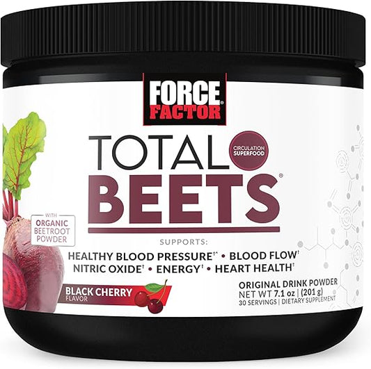 Force Factor Total Beets Organic Beetroot Powder, 30 Servings